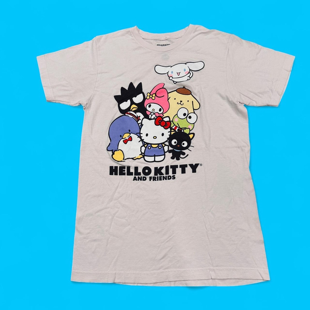 Anime Cult Kawaii Classic Hello Kitty and Friends Pink Graphic T-Shirt Medium